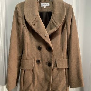Calvin Klein classic double breasted PeaCoat Size2